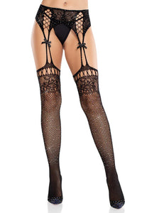 Rhinestone Thigh High Set