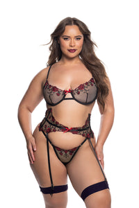 Plus Size Blossom Bra Set
