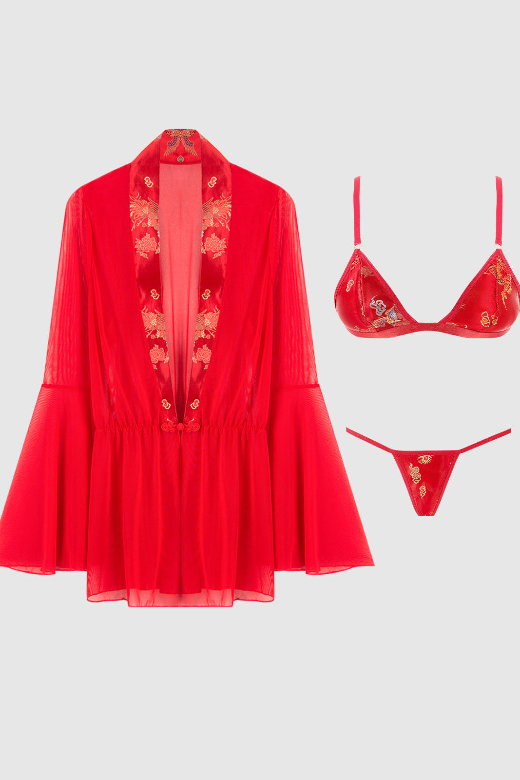 Dragon Robe + Bra Set