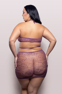 Plus Size Focus Halter Dress