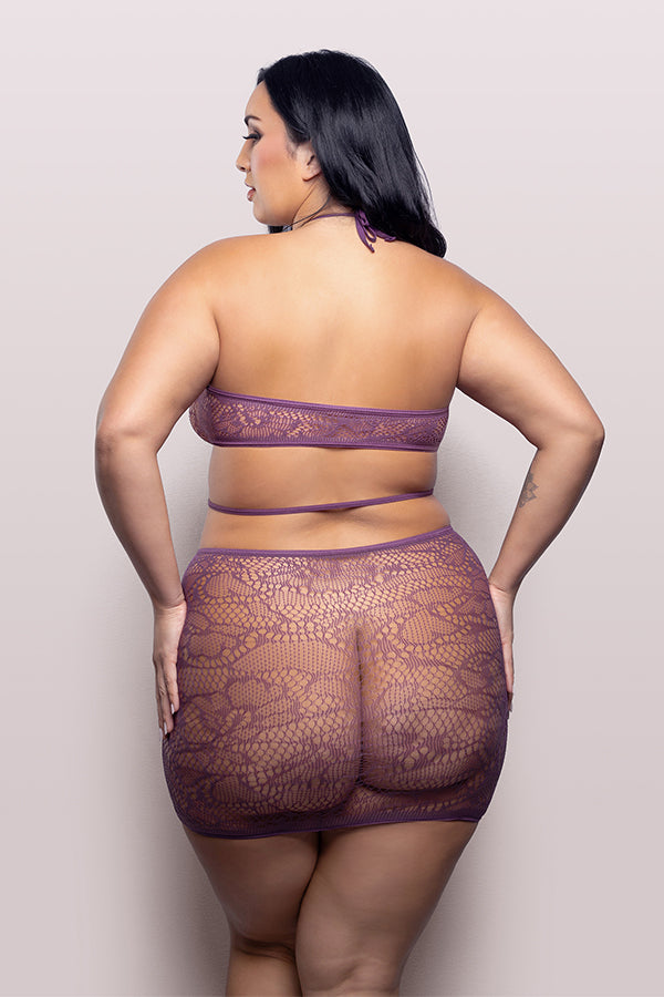 Plus Size Focus Halter Dress