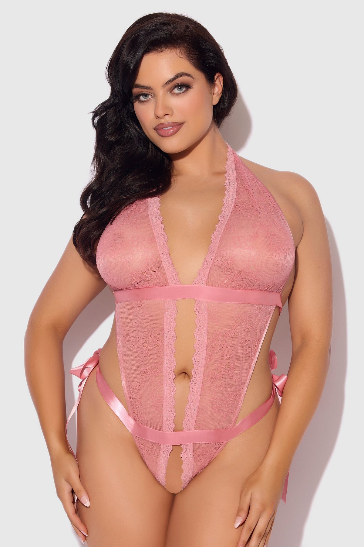 Plus Size Dusty Rose Teddy