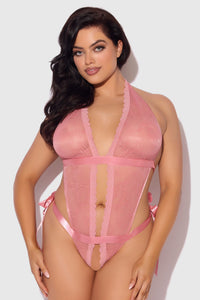 Plus Size Dusty Rose Teddy