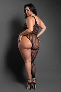 Asymmetrical Footless Bodystocking