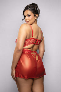 Plus Size Ruby Shimmer Babydoll