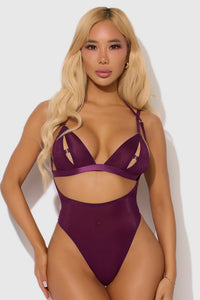 Plus Size Yasmine Bralette and Teddy Set