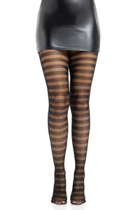 Striped Net Tights