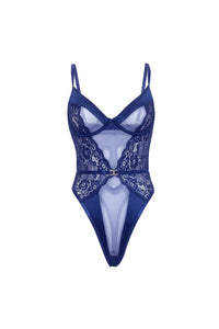 Doreen lace mesh underwire teddy product front