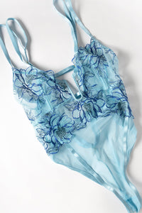 Emilia blue teddy plus-size product view 9
