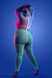 Plus Size Viva Suspender Body Stocking