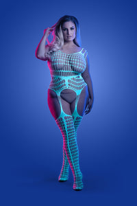 Plus Size Time Lapse Body Stocking