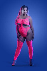 Plus Size Wavelength Body Stocking