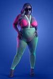 Plus Size Viva Suspender Body Stocking