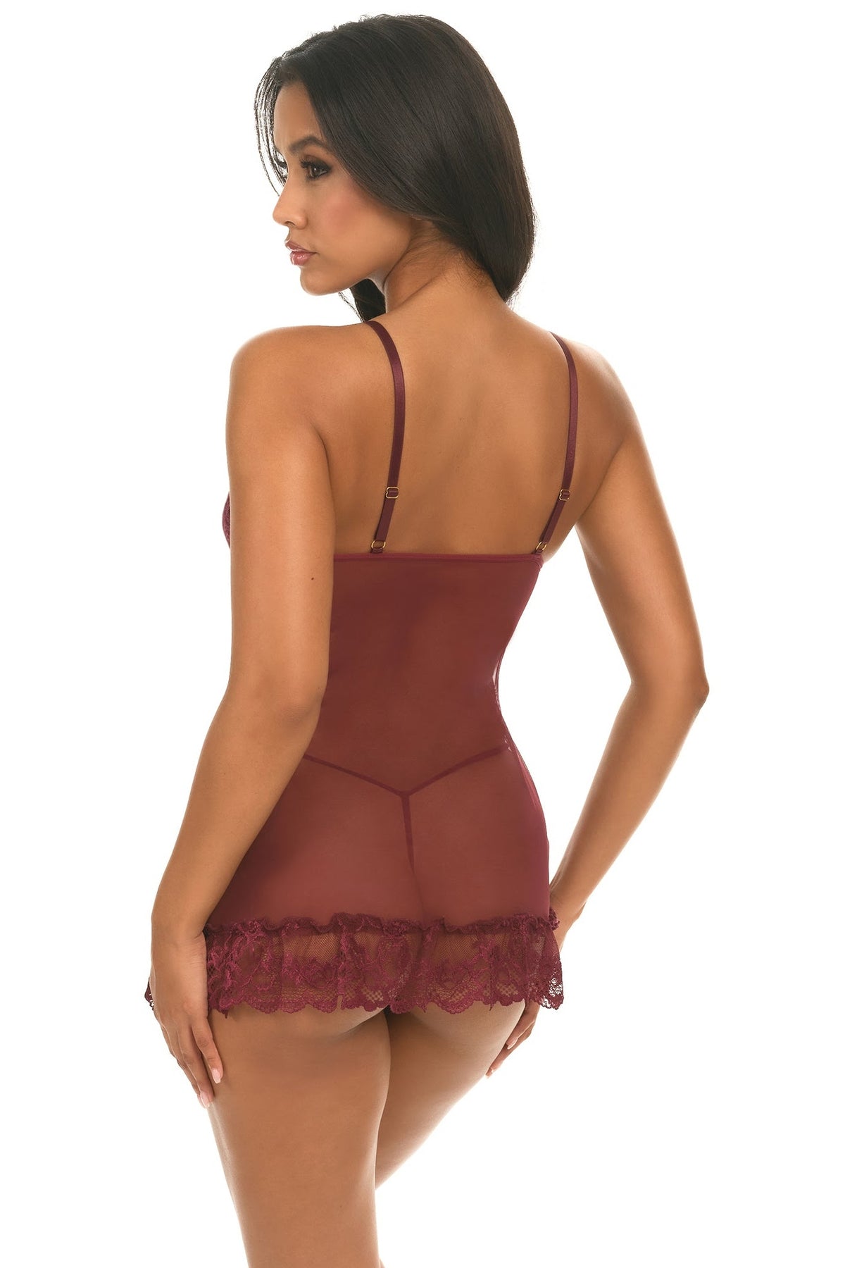 Valentine babydoll Zinfandel back standard model