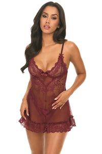 Valentine babydoll Zinfandel front standard model